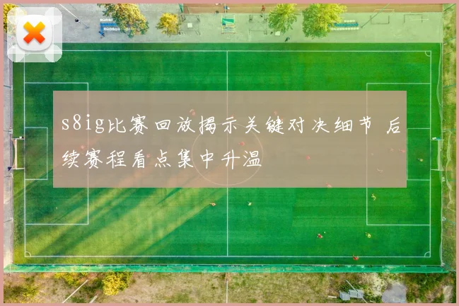 s8ig比赛回放揭示关键对决细节 后续赛程看点集中升温